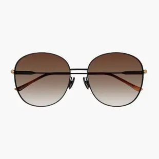 【GUCCI 古馳】圓形金屬太陽眼鏡(GG1416SK-004)