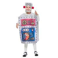 在飛比找蝦皮商城精選優惠-★瘋狂派對★萬聖節女童可愛機器人造型服裝 兒童校園變裝派對運