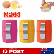 3x Egg Shell Opener Egg Cracker Separator Handheld Egg Breaker Kitchen GadgetsQG