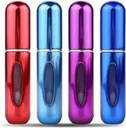 Mini, portable, cheap cologne/perfume Atomizer bottles (Red, Navy, Cyan, Purple)