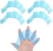 2Pcs Silicone Swimming Gloves Soft Breathable Frog Swimming Hand Paddle Aquatic Gloves Swim Flippers Water Resistance Gear Paddle Fins for Swimming Training
