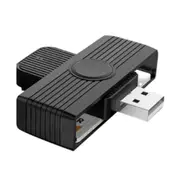 Black CR318 Smart Card Reader for Bank Card SIM ID Cloner Connector Adapter USB2.0 Standard for And