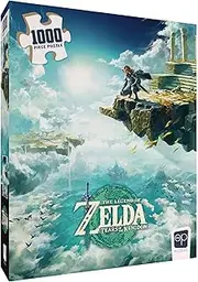 The Legend of Zelda Tears of The Kingdom 1000 Piece Jigsaw Puzzle | Collectible Puzzle Featuring Link from The Legend of Zelda Video Game | Officially Licensed Nintendo Merchandise