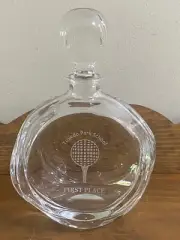 sterling cut glass decanter 24% full lead crystal hand Cut And Polished