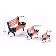 10Pcs 1:30/50/87/100/150 HO Scale Model Train Bench Chair Settee Street Park Rai