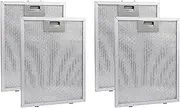 Binxind 4PCS Cooker Hood Filters Metal Mesh Extractor Vent Filter 320X260mm Kitchens Hoods Oil Filter Range Hood Grease
