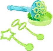 Trumpet Bubble Blower, Bubble Wands Set with Sound, Trumpet Shaped Bubble Wand with Round Tray, Bubble Makers Blowing Hundreds of Bubbles, Reusable Bubble Pipe Set for Gardens, Parks, Playgrounds