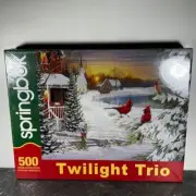 stunning springbok 500 piece jigsaw puzzle twilight trio cardinals