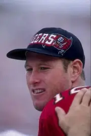 Portrait of Trent Dilfer of the Tampa Bay Buccaneers 1997 Old Photo