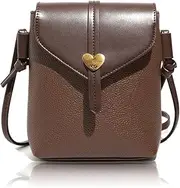 [Simcoo] Crossbody Bag for Women Shoulder Bag Leather Mobile Phone Bag Small Cross Body Adjustable Shoulder Strap Mobile Bag for Women