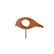 Steel Bird Sculpture Tail Down Home/Garden/Patio Outdoor Decor 60x46cm Rust