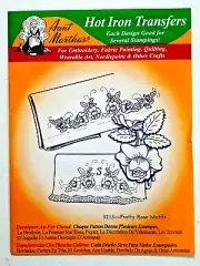 Aunt Martha's Hot Iron Transfers #3213 Pretty Rose Motifs sealed