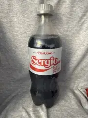 Share a Coke with Sergio 2025 Personalized Gift Coca~Cola Bottle 20oz Diet