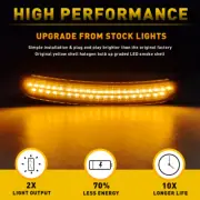 Smoked Lens Front LED Side Marker Lights Amber Lamp For 2015-2021 Dodge Charger