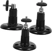 Angoily 3pcs Ring Stick up Camera Bracket Wall Mount Floating Shelf for Home Security Black Easy Installati