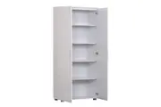 Nova 2-Door Tall Cupboard Storage Cabinet - White