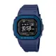【CASIO G-SHOCK】G-SQUAD系列方形多功能運動休閒腕錶-深海藍/DW-H5600MB-2/台灣總代理公司