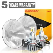Pair For Ford Mustang 1965-1978 7INCH faros LED redondos HI / LO (for: Jeep)