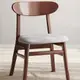 實木餐椅現代簡約椅子靠背家用餐桌椅胡桃中古商用洽談休閑書桌椅