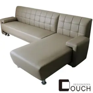 【COUCH】大和簡約L型皮沙發組