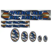 BXC Racing - BMX chrome decal set - old school bmx