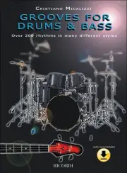 Grooves for Drums & Bass Learn to Play Lessons Cristiano Micalizzi Book & Audio