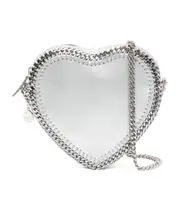 heart-shaped crossbody bag One size silver