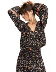 [Roxy] Nomadic Mood Top in Black