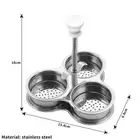 3 Cell Stainless Steel Egg Poacher-Poaching Pan Steamer Eggs Boiler Cooking MoSK