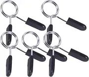 CORHAD 5Pcs Spring Clip Collars for Weightlifting Barbell Dumbbell Clamps Heavy Duty Spring Clips for Gym Powerlifting Cross Fit Secure Your Weights