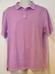 Vineyard Vines Island Jersey Polo Purple Shirt Size L Crocus Striped