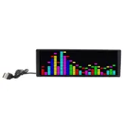 LED Music Spectrum Display 16x24RGB Rhythm Pickup Ambient Light Black
