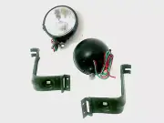 Fits For Willys Jeeps MB Ford Gpw Headlight Light + Bracket Pair Left & Right
