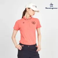 在飛比找momo購物網優惠-【Munsingwear】企鵝牌 女款粉橘色日本製特色衣領輕