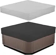 Square Hot Tub Cover SPA Covers Swimming Pool Waterproof Dust Proof Cover 210D Oxford UV Protection SPA Cover for Hot Tub,Black,231 * 231 * 90cm