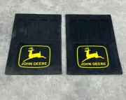 John Deere Made In USA Rubber Mud Flaps (1pair) 12"x18"x1/4" *New Not NOS*