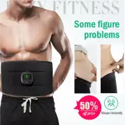 Smart Lazy Abdominal Belt Stimulator Muscle Trainer EMS Toning Training Tool-AT
