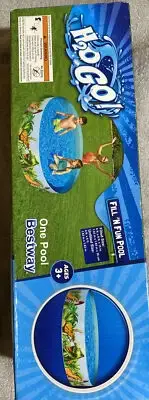 NEW Bestway H2OGO! Dinosaur Fill 'N Fun Kiddie Pool 72”x15”-6’x6’x15” 250ga