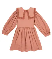[The New Society] The New Society Antonia ruffled cotton muslin dress Y 14 red