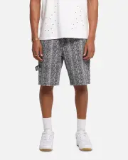 [XXIII] Xxiii Snake Skin Jorts Black Snake Print - Size 30 30 Black Snake Pri