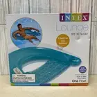 Intex Sit N Float Inflatable Lounge Blue Adult Water Chair Swimming Pool 60x39