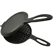 Cast Iron Waffle Maker, Outdoor Sandwich Maker Grill, Gas Stove Professional Belgian Waffle Maker/7430 (Color : Multi-Colored)