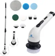Electric Spin Scrubber,New Cordless Cleaning Brush with 9 Replaceable Drill Head