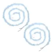 2 Pcs 6.6 Ft Feather Boas Feather for DIY Craft Sewing Trim Party Light Blue