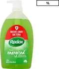 Radox Feel Energised Body and Hand Wash 1L*+FREE SHIPPING AU.