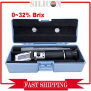 Grape Brix Alcohol ATC Refractometer Fruit Juice Beer Wine Sugar Tester X6L6