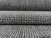 .94 yd Camira Craggan Scree Gray Nubby MCM Wool Upholstery Fabric Remnant