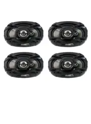 (4) Clarion SE6935R 220 Watt 6x9" Coaxial 3-Way Car Audio Speakers