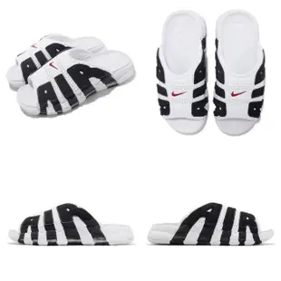 【NIKE 耐吉】拖鞋 Wmns Air More Uptempo 女鞋 男鞋 白 黑 大AIR 熊貓 運動拖鞋(FJ0755-100)