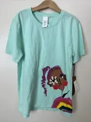 Nordstrom Cristina Martinez NWT Girls Tee T Green Yucca Rainbow Bloom 8-10 8 9